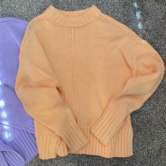 spring sweater orange and purple bundle - Picture 2 of 6